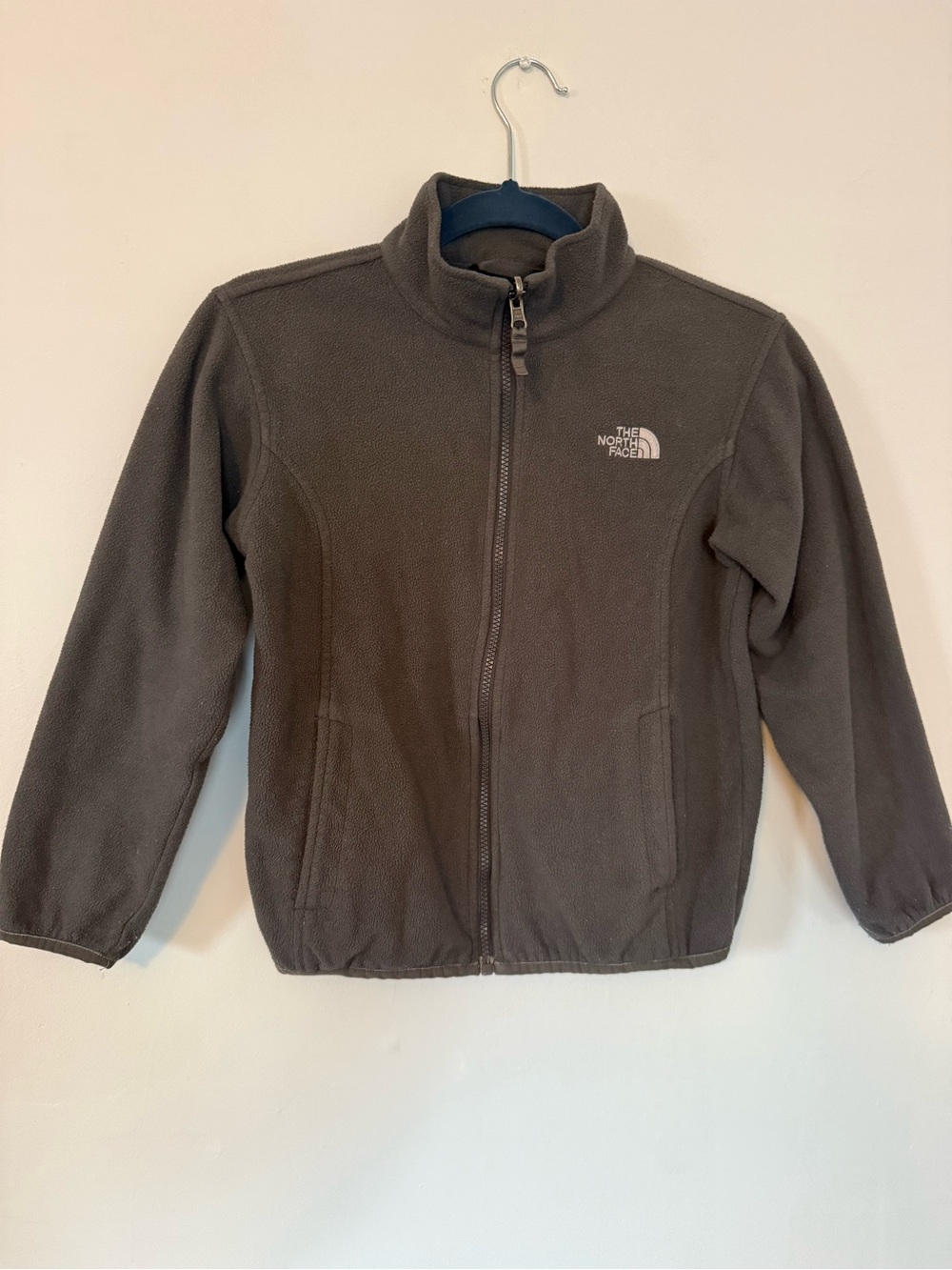 The North Face Kids' Full-Zip Fleece Jacket in grey